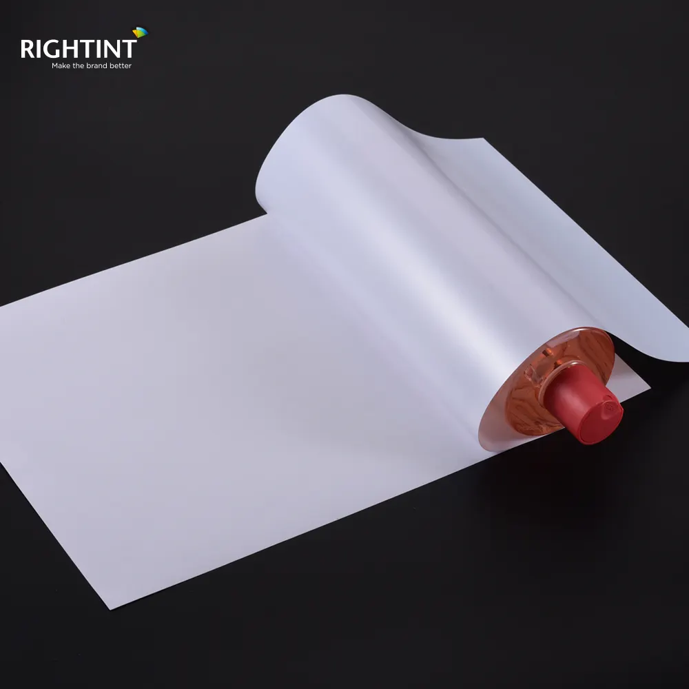 Strong Adhesion Waterproof 50 Micron Glossy White Self Adhesive PET Mylar Film