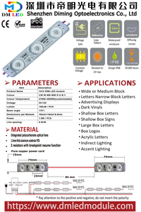 DC <strong>12v</strong> 1.5W <strong>CE</strong> ROHS High Brightness <strong>LED</strong> Modules Channel Letters Sign Signage Light Box IP68 <strong>12v</strong> <strong>LED</strong> Modules - Product Image 5