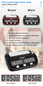 LEAP PQ9907S Digital Chess <strong>Clock</strong> <strong>Count</strong> up Down <strong>Timer</strong> for Game Competition - Product Image 6