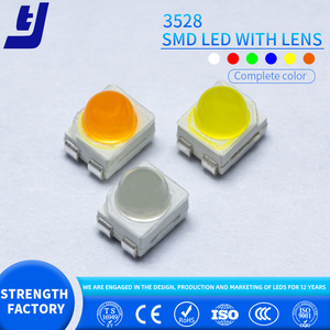 PLCC4 Smd <strong>Led</strong> Yellow 588-594nm <strong>3528</strong> Smd <strong>Led</strong> with Lens 0.2W <strong>3528</strong> <strong>Led</strong> Chip - Product Image 2