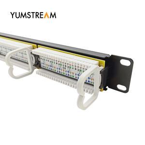 Panel de parche Ethernet Dual IDC 1U RJ45 Cat6, cat6 UTP 110, 24 puertos cat6, parche modular - Product Image 4