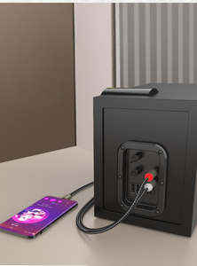黑色银色1合2公C型2 RCA双音频立体声电缆Aux线Y分离器转换器，用于监视器组合扬声器 - Product Image 5
