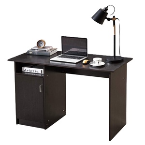 A casa scrivania con 3 strati di scaffali di stoccaggio Computer scrivania con File Cabinet semplice Workstation - Product Image 1