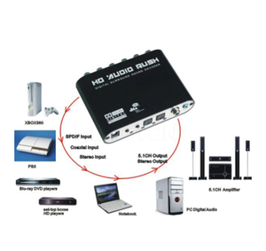 Decodificador de audio SPDIF Coaxial a RCA DTS AC3, amplificador digital óptico, convertidor analógico, HD, 5,1 canales - Product Image 4