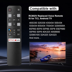 Wholesale New RC802V Universal <strong>Remote</strong> Control for TCL Android Smart TV YouTube Home Use Voice <strong>Remote</strong> Control Replacement