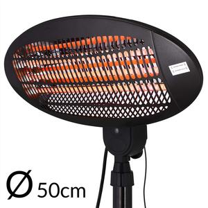 4 Settings 2000W 3 Quartz Heating Tubes IPX4 Waterproof Free-standing Wall-mounted Radian <strong>Infrared</strong> Patio Heater - Product Image 2