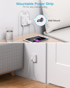 New <strong>Design</strong> US <strong>Multiple</strong> Outlets Braided <strong>Extension</strong> Cord 4-Outlet Power Strip With USB Electric <strong>Extension</strong> <strong>Sockets</strong> for Home Use - Product Image 4