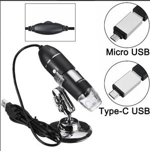 Microscópio digital 3 em 1, conector estilo microscópio usb para reparo pcb