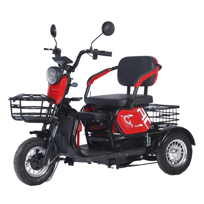 Triciclo per adulti bici elettrica cargo bicicletta prezzo all'ingrosso triciclo elettrico a tre ruote
