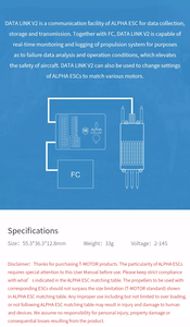 T-MOTOR <strong>DATA</strong> LINK V2 Sine Wave Electric Modulation Special Black Box Accurate Real-time <strong>Data</strong> Analyses Read <strong>Data</strong> Collection Drone - Product Image 6