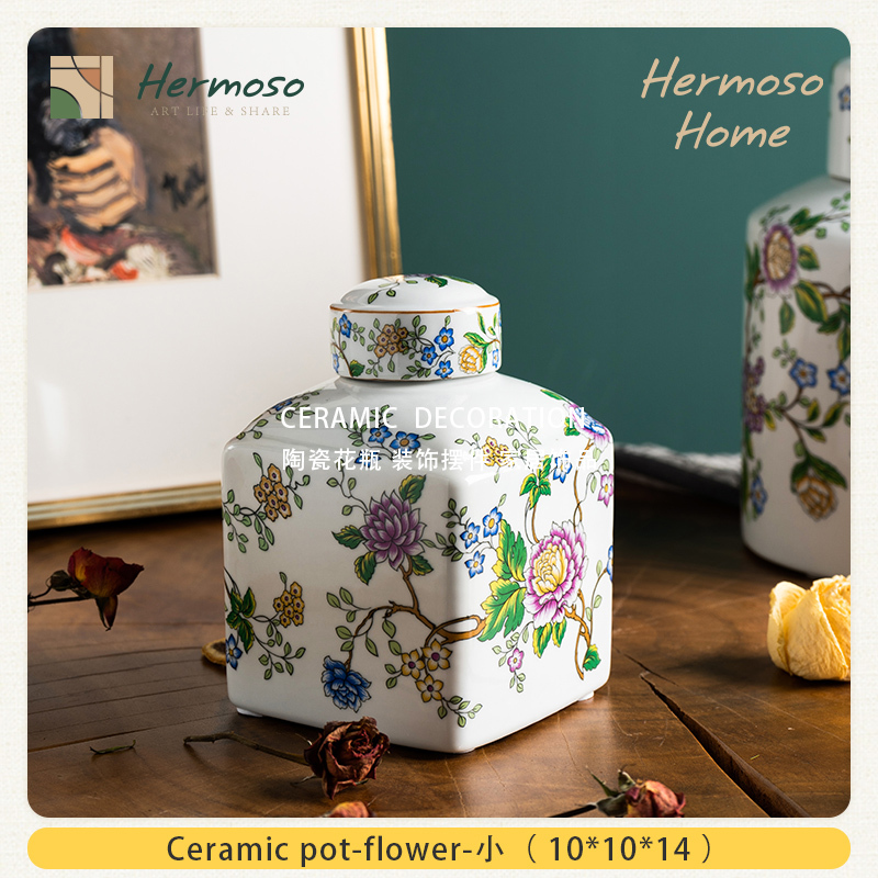 Tanque de almacenamiento de flores cuadrado - individual 10*10*14