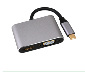 4K <strong>VGA</strong> Adapter Multi-Display USB <strong>3</strong>.<strong>1</strong> Type C to <strong>VGA</strong> Video <strong>Converter</strong> for Laptop Computer Pc 2 in <strong>1</strong> Type c Hub - Product Image 1