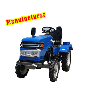 Lansu Chinese Factory Supply 4x4 Drive Farm Mini Wheeled Tractor For Agriculture Mini Backhoe Tractor Corn <strong>Harvester</strong> Mounted