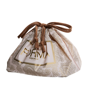 Waterproof PE Plastic <strong>String</strong> Bags Brown Custom Drawstring Bag for Snack Food Packaging - Product Image 1