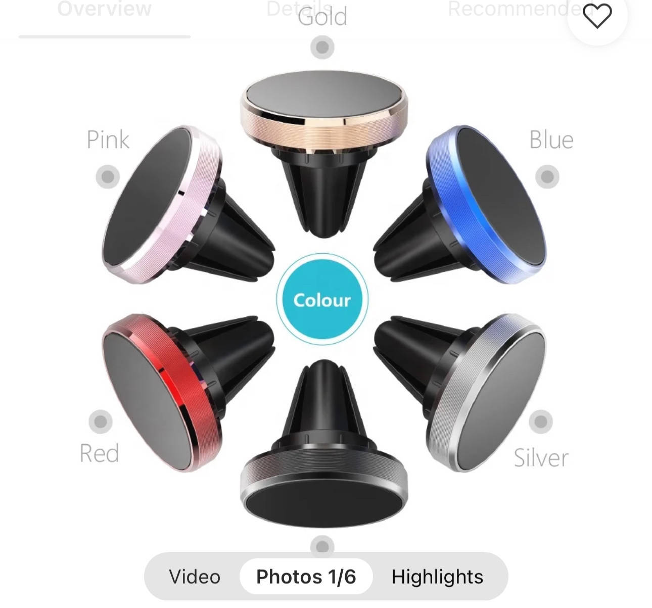 Mini Magnetic Car Phone holder