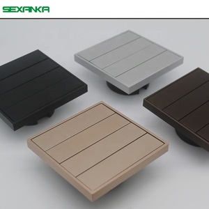 SEXANKA <span class=keywords><strong>KNX</strong></span> EIB akıllı ev otomasyon sistemi 4 Gang Metal düğme paneli akıllı duvar anahtarları - Product Image 5