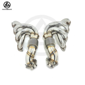 CSZ高性能マニホールドフェラーリF430 4.3L V8ヘッダー排気システム用 - Product Image 5
