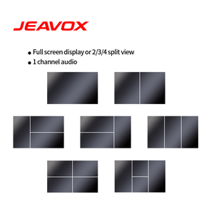 12-24V 10.1 Inch Car Rear View <strong>Monitor</strong> 4CH AV <strong>Input</strong> Quad Split View TFT LCD Digital Reverse Backup <strong>Monitor</strong> for Bus Truck - Product Image 3
