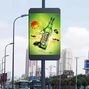 P6 Outdoor WIFI 4G High Brightness Street Lighting Pole LED Display Traffic <strong>Digital</strong> Video Wall <strong>Computer</strong> <strong>Controlled</strong> LED Screen - Product Image 2