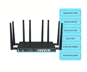 卸売人気5G WiFiルーター、SIMカードスロット搭載、デュアルバンドAX3000ネットワーク、産業グレード4G LTE CPE、OpenWRT 5G SIMルーター - Product Image 2