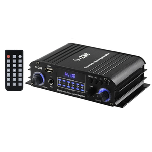 Mini AMPLIFICADOR DE POTENCIA DE Audio, amplificador Digital BT5.0 de 4,1 canales, 50W * 4, sistema receptor de Audio para el hogar, reproducción de disco U, entrada de micrófono - Product Image 1