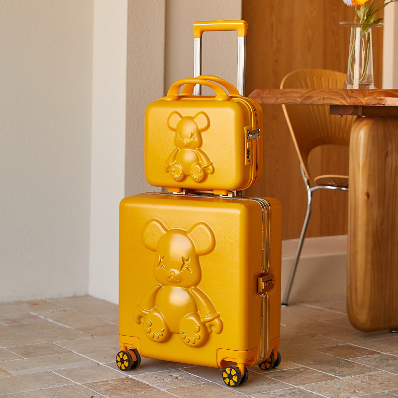 Ensemble de bagages jaune