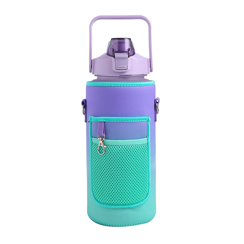 Morado y verde (solo funda, sin botella)