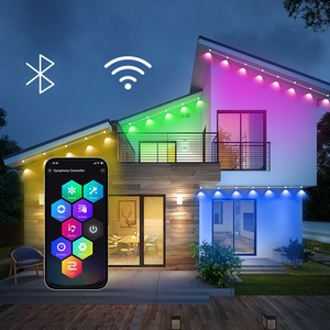 Bluetooth-приложение для мобильного телефона управление звуком Музыка приложение пульт дистанционного управления атмосфера многоцветный меняющий свет карниза - Product Image 5