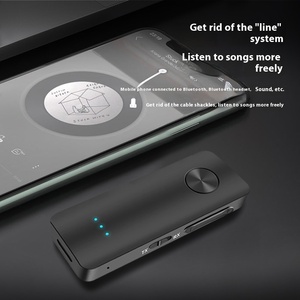 AUX dos en uno de alta calidad para adaptador Bluetooth 5,0 receptor transmisor de Audio inalámbrico para coche con salida USB 5V reproducción de CD de plástico - Product Image 2