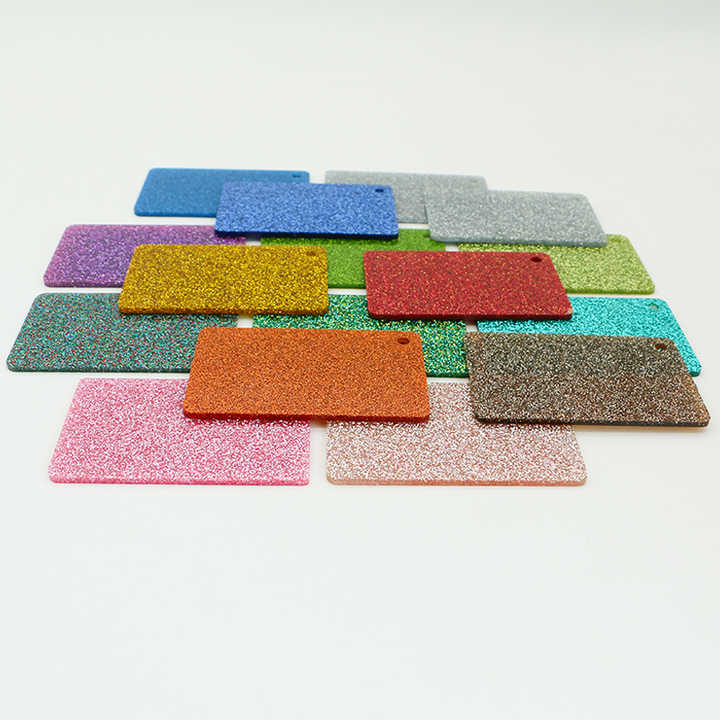 Alands Glitter Plastic Sheet Glitter Shinning Pmma Acrylic Perspex Plexiglass Sheet Panel Free Sampl