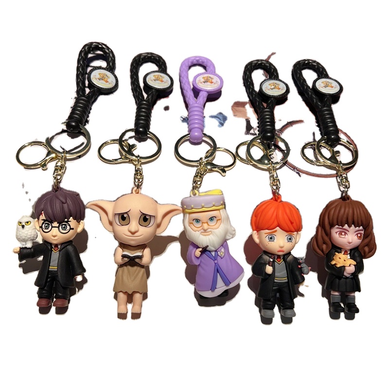 Karikatür Anime Harry anahtarlık sihirli akademi Hermione Gollum Gandalf anahtarlık toptan küçük hediyeler - Product Image 1