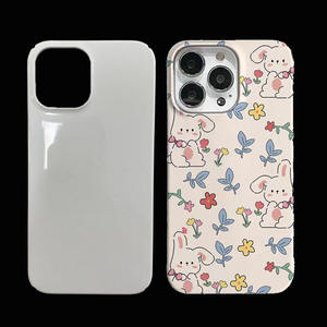 เคสโทรศัพท์เปล่าพิมพ์ลายด้วยการระเหิดเคลือบด้วย3D PC สำหรับ iPhone 12 PRO MAX เลนส์ปรับแต่งรูเล็กๆฝาครอบสีขาวสำหรับ iPhone 14 13 - Product Image 6