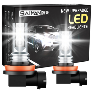 <span class=keywords><strong>12W</strong></span> 1500LM汽车发光二极管雾灯白色黄色1:1即插即用H11/9005/9006/H10改装车辆集成聚光灯闪光灯