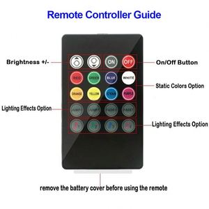4pcs Auto <strong>LED</strong> RGB Interior Atmosphere Strip Light With USB Wireless Music Control Multiple Modes Decorative Lamp for the Car - Product Image 5