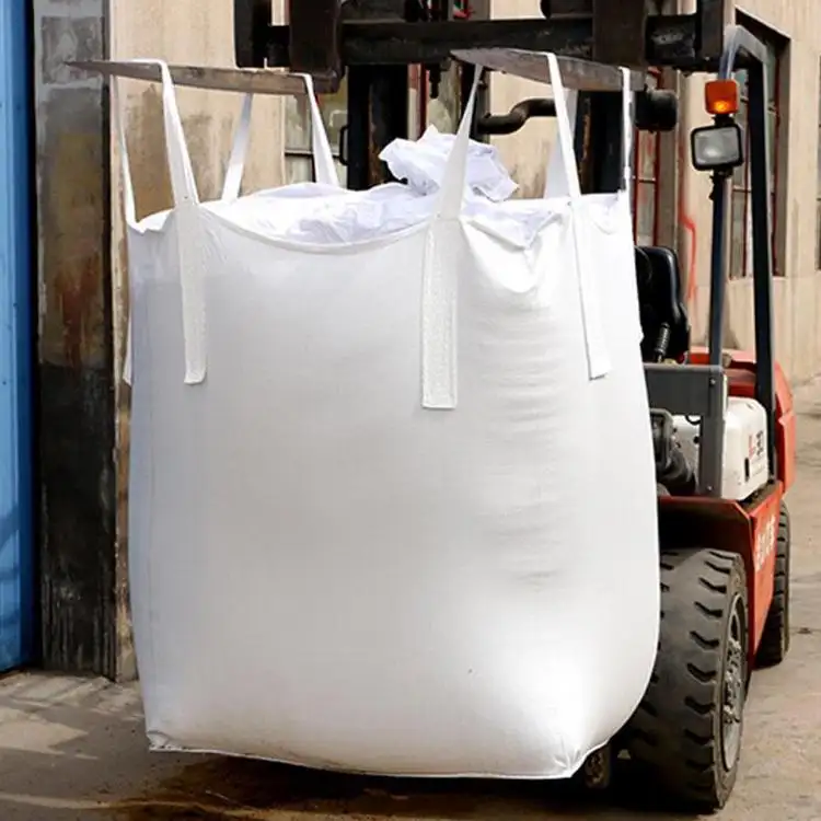 1 ton bakire pp dokuma 2mt fibc yakacak odun 1000kg büyük çanta kömür çimento için 2500kg