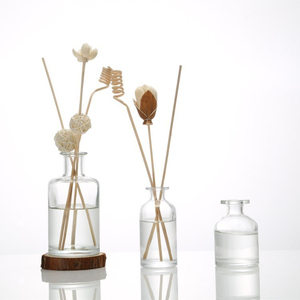 <strong>DIY</strong> Feel Fragrance Clear Glass Diffuser Bottles with Reed Sticks for <strong>Perfume</strong> Essential Oils Replacement with Cork Lid Cover - Product Image 6