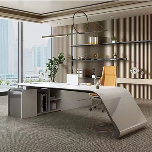 Tavolo unico computer scrivania per la casa di scrittura per ufficio colore personalizzato ceo manager executive ufficio ufficio lavoro tavolo scrivania - Product Image 1