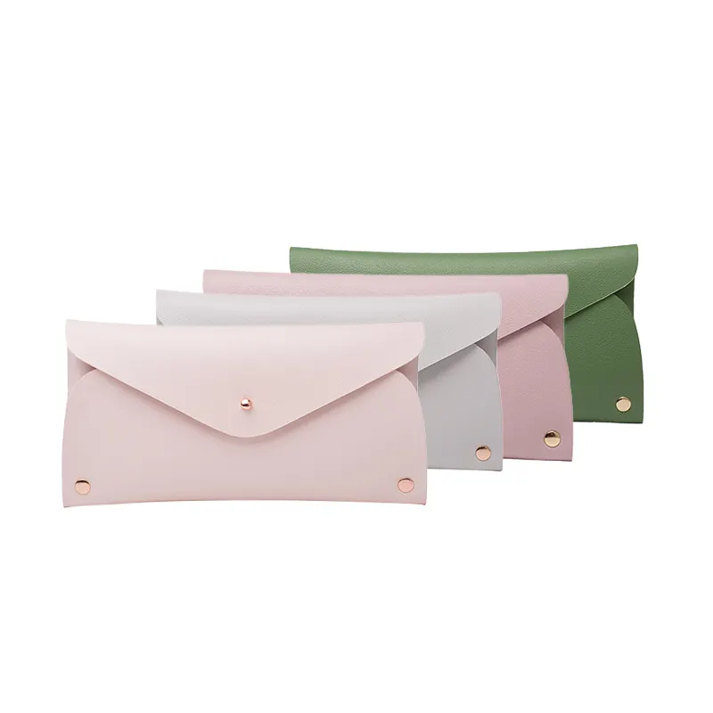 Portefeuille en cuir rose à la mode pour femmes, porte-monnaie en cuir pvc étanche pour dames, pochette en pvc nouvelle design