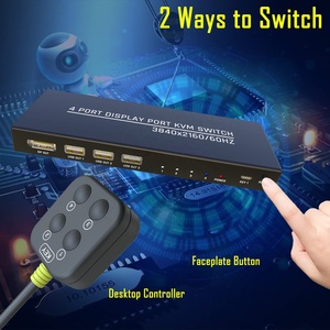 SYONG 4K @ 60Hz KVMスイッチ4コンピューターKVMスイッチDisplayportOneモニタースイッチでマウスキーボードプリンターUSB2.0デバイスを共有 - Product Image 3