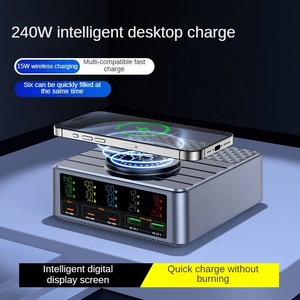 240W GaN PD3.1 <strong>Charger</strong> Multifunctional <strong>Charger</strong> with Magnetic Wireless Charging, 3C2A QC3.0 for Phone - Product Image 6