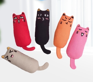 Juguetes interactivos de peluche de hierba gatera, almohada masticable duradera y alivio del estrés para gatos y perros, juguete bonito y divertido para mascotas - Product Image 3