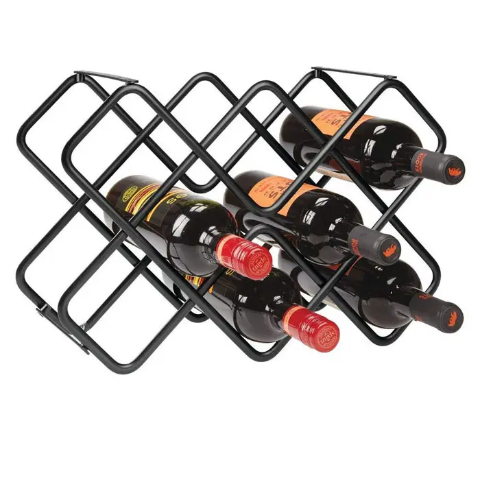 Metal Wine Storage Rack Free Standing Red Wine Rack Modern Wine Rack Countertop
