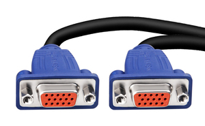 Cable de señal VGA de 30cm macho a 2 puertos hembra HD15pin vga, dos pantallas separadas, adaptador de monitor dual Y divisor, cable de ordenador vga - Product Image 2