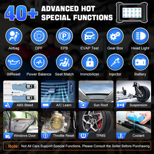 VIDENT ISMART810 strumento di diagnostica per auto, Scanner Bluetooth, Test attivo, programmazione della chiave di codifica ECU, 40 reset con DoIP & CAN FD