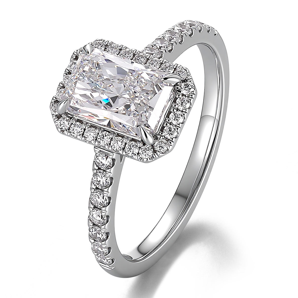 แหวนเพชรแล็บ 10Kgold แท้