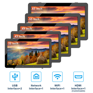 2025 tacteasy trong kho ngoài trời TREO TƯỜNG 32 inch kỹ thuật số biển 43/49/55/65 Tầng Kỹ thuật số biển LCD quảng cáo hiển thị - Product Image 2