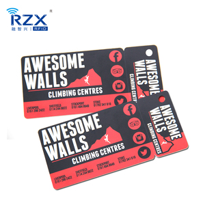 Código QR personalizado/Código de barras/Impresión a todo color Etiqueta de llave de PVC Combo Llavero Tarjeta Lealtad Miembro Recompensa Tarjeta combinada - Product Image 2