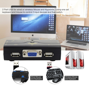 <strong>2</strong> Port USB <strong>2</strong>.0 VGA <strong>KVM</strong> <strong>Switch</strong> Poe Network <strong>Switch</strong> Manual 2048x1536 Resolution for PC or Monitor Switching