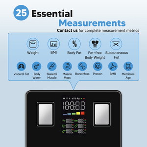<span class=keywords><strong>2025</strong></span> nóng bán kỹ thuật số thông minh HD Màn hình màu BMI phân tích 180kg trọng lượng đo công suất cơ thể chất béo quy mô - Product Image 2