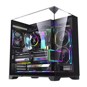 Custodie personalizzate per Computer da gioco e torri in metallo Spcc verticale ATX Comput Cabinet in vetro custodia per PC - Product Image 4